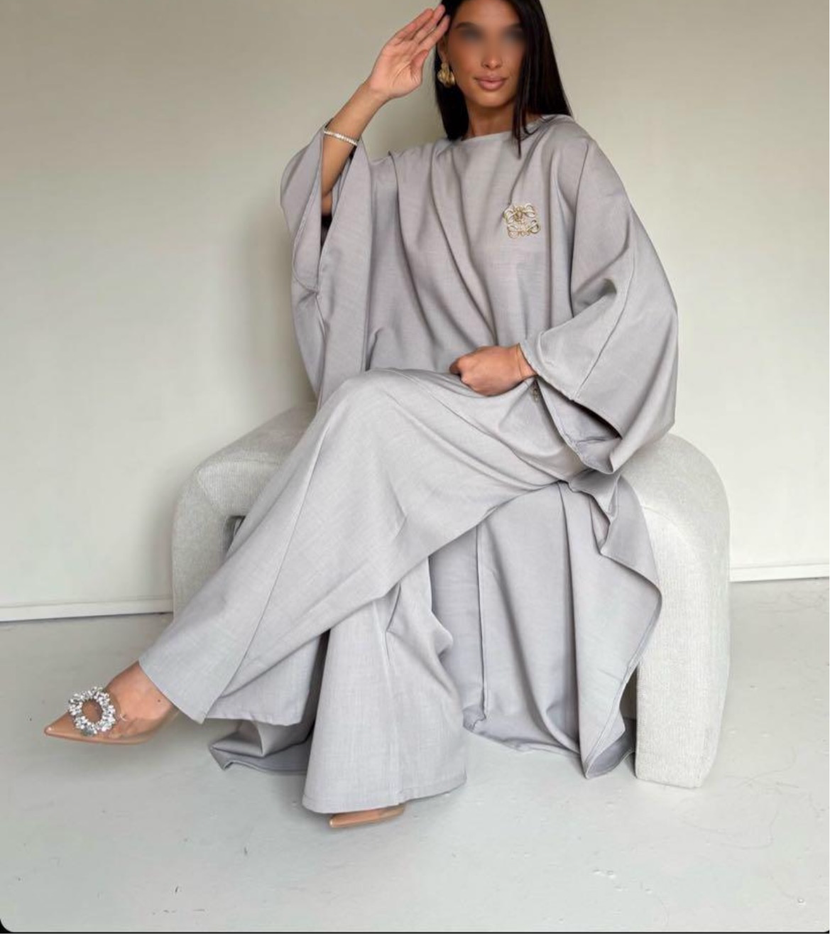 Ensemble cape gris