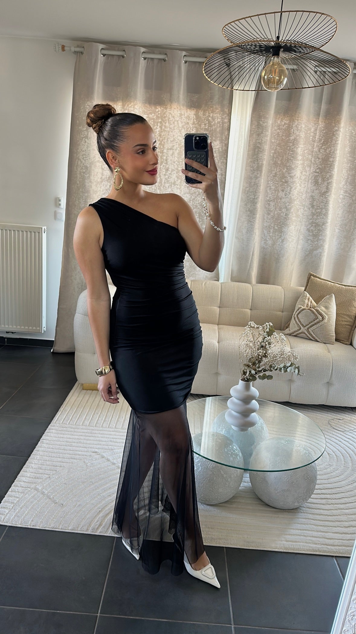 Robe en tulle noir