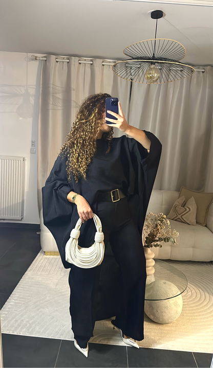 Ensemble cape noir