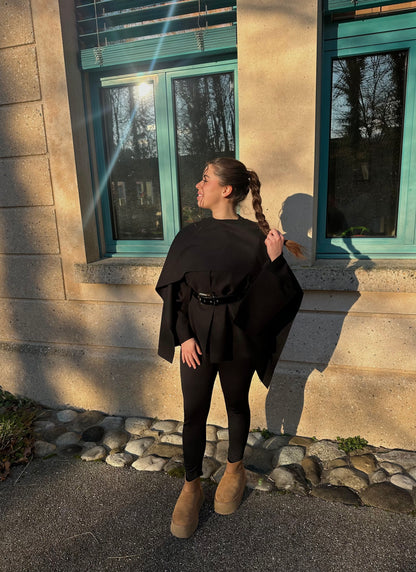 Gilet avec écharpe intégrée